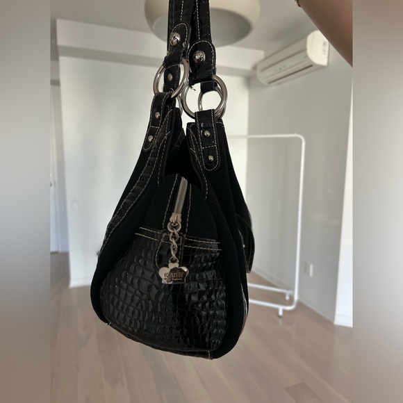 Black and silver detailing medium bag - Picture 5 of 7